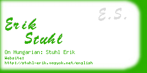 erik stuhl business card